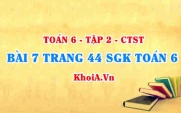Bài 7 trang 44 SGK Toán 6 Tập 2 Chân trời sáng tạo